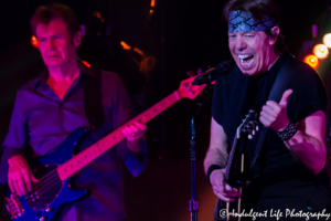 George Thorogood and bass player Billy Blough performing live at Uptown Theater in Kansas City on March 29, 2017, Kansas City concert photography.