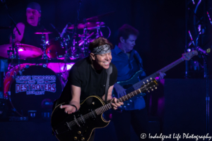 George Thorogood with drummer Jeff Simon and bass player Billy Blough at Uptown Theater in Kansas City on March 29, 2017, Kansas City concert photography.