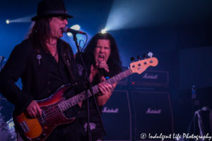 Chuck Wright and Jizzy Pearl of Quiet Riot performing at Kanza Hall in Overland Park, Kansas on December 10, 2016, Kansas City concert photography.