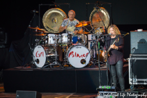 Original Asia drummer Carl Palmer with new lead singer Billy Sherwood performing live at Starlight Theatre in Kansas City, MO on July 22, 2017.