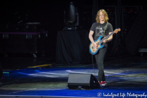 Asia guitarist Sam Coulson live at Starlight Theatre in Kansas City, MO on July 22, 2017.