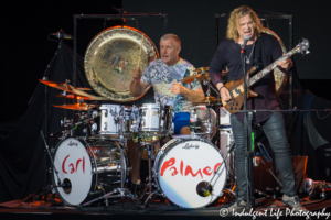 Original Asia drummer Carl Palmer and new frontman Billy Sherwood live at Starlight Theatre in Kansas City, MO on July 22, 2017.