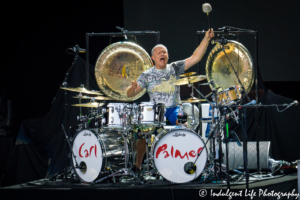 Original Asia drummer Carl Palmer live at Starlight Theatre in Kansas City, MO on July 22, 2017.