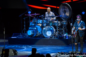 Founding member and guitarist Neal Schon with Steve Smith in his third stint with Journey performing live at Starlight Theatre in Kansas City, MO on July 22, 2017.