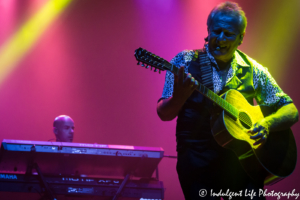 Singer and guitarist Graham Russell with keyboardist Mirko Tessandori of Air Supply performing live at Ameristar Casino Hotel Kansas City on July 29, 2017.