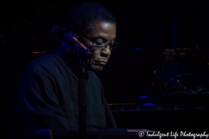 Legendary jazz musician Herbie Hancock live in concert at Muriel Kauffman Theatre inside of Kauffman Center for the Performing Arts in Kansas City, MO on August 12, 2017.