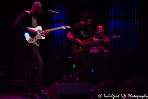 Herbie Hancock band members Lionel Loueke, James Genus and Terrace Martin live at the Kauffman Center in Kansas City, MO on August 12, 2017.