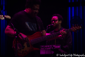 Herbie Hancock band members James Genus and Terrace Martin live at the Kauffman Center in Kansas City, MO on August 12, 2017.