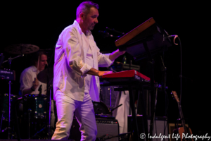 Modern English keyboard player Stephen Walker live on the Retro Futura 2017 tour in St. Charles, MO on August 19, 2017.