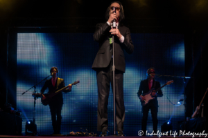 Todd Rundgren with bass player Kasim Sulton and guitarist Jesse Gress at VooDoo Lounge inside of Harrah's North Casino Hotel & Casino on December 15, 2017.