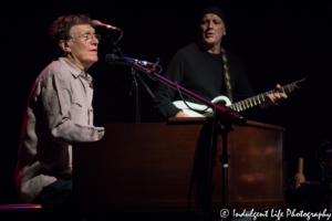 Steve Winwood performing live on his Hammond piano with guitarist José Neto at Uptown Theater in Kansas City, MO on March 2, 2018.