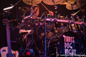 Drummer Paul Bautz of Three Dog Night performing live at Ameristar Casino Hotel Kansas City on March 9, 2018.