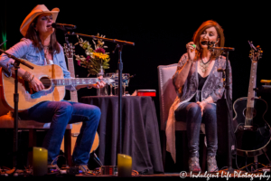 Country music artists Terri Clark and Pam Tillis live in concert at Star Pavilion inside of Ameristar Casino in Kansas City, MO on May 11, 2018.