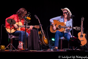 Country music artists Suzy Bogguss and Terri Clark performing live at Star Pavilion inside of Ameristar Casino Hotel Kansas City on May 11, 2018.