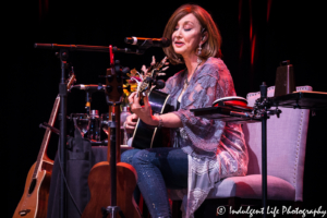 Country music artist Pam Tillis performing live at Star Pavilion inside of Ameristar Casino Hotel Kansas City on May 11, 2018.