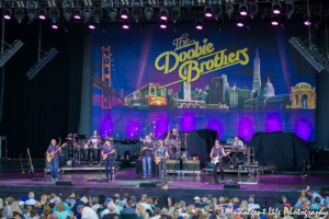 The Doobie Brothers performing live at Starlight Theatre in Kansas City, MO on June 18, 2018.