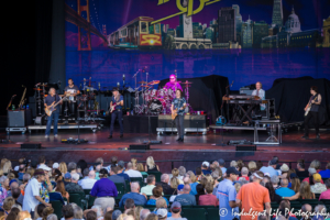 The Doobie Brothers performing live in concert at Starlight Theatre in Kansas City, MO on June 18, 2018.