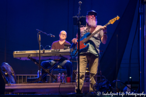 Restless Heart bass player Paul Gregg with keyboardist Dave Innis live at Festival on the Trails in Gardner, KS on June 9, 2018.