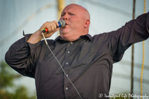 Ricochet drummer Chris Hempfling on lead vocals at Festival on the Trails in Gardner, KS on June 9, 2018.