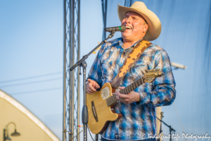 Frontman Heath Wright of Ricochet live in concert at Festival on the Trails in Gardner, KS on June 9, 2018.