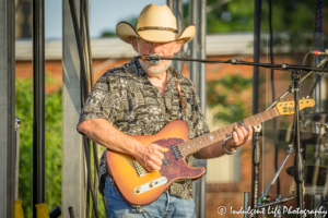 Guitarist Larry Hight of Ricochet performing live at Festival on the Trails in Gardner, KS on June 9, 2018.