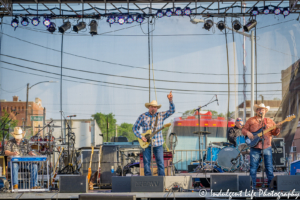 Country music band Ricochet live in concert at Festival on the Trails in Gardner, KS on June 9, 2018.