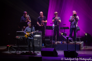 Guitar player Jon Herrington and the Steely Dan band live in concert at Starlight Theatre in Kansas City, MO on June 18, 2018.