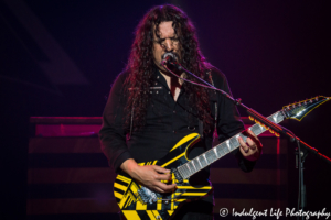 Guitarist Oz Fox Christian metal band Stryper performing live at Star Pavilion inside of Ameristar Casino in Kansas City, MO on May 25, 2018.