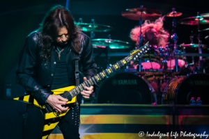 Lead singer Michael Sweet and drummer Robert Sweet of Christian metal band Stryper live in concert at Ameristar Casino in Kansas City, MO on May 25, 2018.