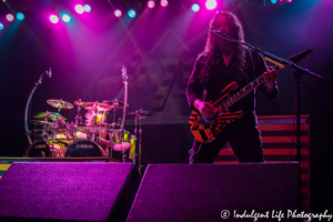 Guitarist Oz Fox and drummer Robert Sweet of Christian metal band Stryper performing live at Ameristar Casino in Kansas City, MO on May 25, 2018.