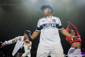 BBD member Michael Binvins performing live at Sprint Center in downtown Kansas City, MO on July 5, 2018.