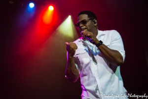 Nathan Morris of Boyz II Men live in concert at the Komen event Rock the Ribbon III at The Midland in Kansas City, MO on June 21, 2018.