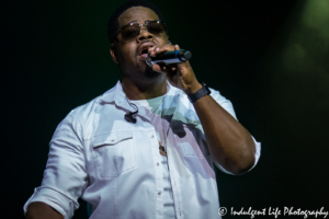 Nathan Morris of Boyz II Men performing live at the Komen event Rock the Ribbon III at Midland Theatre in Kansas City, MO on June 21, 2018.