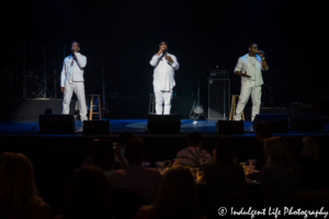 Boyz II Men performing live at the Susan G. Komen Greater Kansas City event Rock the Ribbon III at The Midland in Kansas City, MO on June 21, 2018.