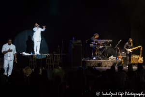 Wanya Morris with Nathan Morris of Boyz II Men live at the Komen event Rock the Ribbon III at Midland Theatre in Kansas City, MO on June 21, 2018.