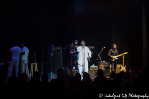 Wanya Morris of Boyz II Men on solo at the Komen event Rock the Ribbon III at Midland Theatre in Kansas City, MO on June 21, 2018.