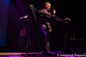 Lonestar keyboard player Dean Sams performing with steel guitarist Brad Corbin at Ameristar Casino Hotel Kansas City on June 28, 2018.