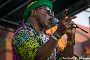 Reggae music sensation Ras Neville live in concert at Live on Mass in Lawrence, KS on June 29, 2018.