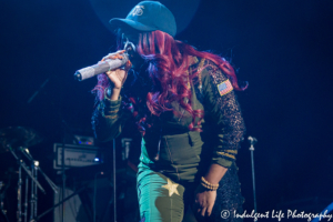 Leanne "Lelee" Lyons of SWV performing live in concert at Sprint Center in Kansas City, MO on July 5, 2018.