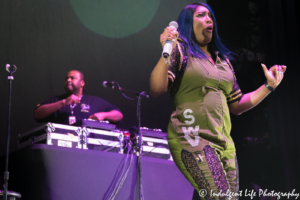 SWV member Cheryl "Coko" Gamble performing live at Sprint Center in Kansas City, MO on July 5, 2018.