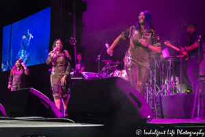 Sisters With Voices (SWV) performing live in concert at Sprint Center in downtown Kansas City, MO on July 5, 2018.