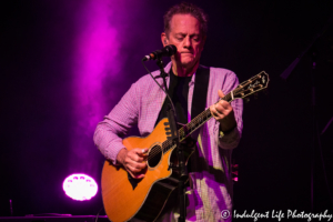 Michael Bacon performing live on the acoustic guitar at Voodoo Lounge inside of Harrah's Casino in Kansas City, MO on July 14, 2018.