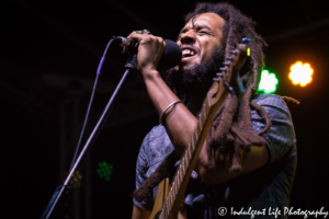 The Wailers frontman Josh Barrett performing at Live on Mass in downtown Lawrence, KS on June 29, 2018.