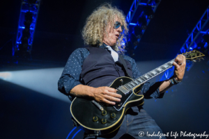 Foreigner guitarist Bruce Watson live in concert at Starlight Theatre in Kansas City, MO on July 17, 2018.