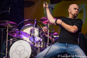 Drummer Jason Bonham and Led Zeppelin Experience lead singer James Dylan live in concert at Starlight Theatre in Kansas City, MO on July 17, 2018.