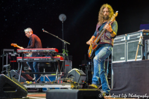 Jason Bonham's Led Zeppelin Experience members Alex Howland on keyboard and guitar and Dorian Heartsong on bass at Starlight Theatre in Kansas City, MO on July 17, 2018.