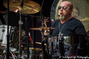 Drummer Jason Bonham in concert with his Led Zeppelin Experience at Starlight Theatre in Kansas City, MO on July 17, 2018.