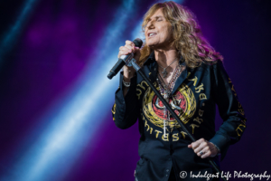 Whitesnake lead singer David Coverdale performing live at Starlight Theatre in Kansas City, MO on July 17, 2018.