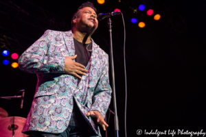 Average White Band vocalist Brent Carter performing at Ameristar Casino Hotel Kansas City on August 25, 2018.