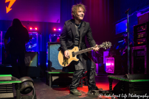 Guitar player Billy Morrison of the Billy Idol band playing live at Uptown Theater in Kansas City, MO on September 21, 2018.